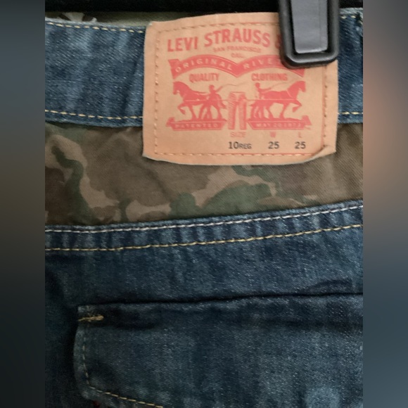 ♦️Boys Levi’s 511 Slim jeans Sz 10 camo trim EUC flap pockets camouflage - Picture 5 of 6